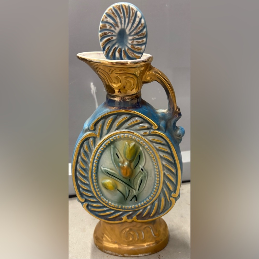 Vintage Jim Beam Kentucky Whiskey Tulip Decanter